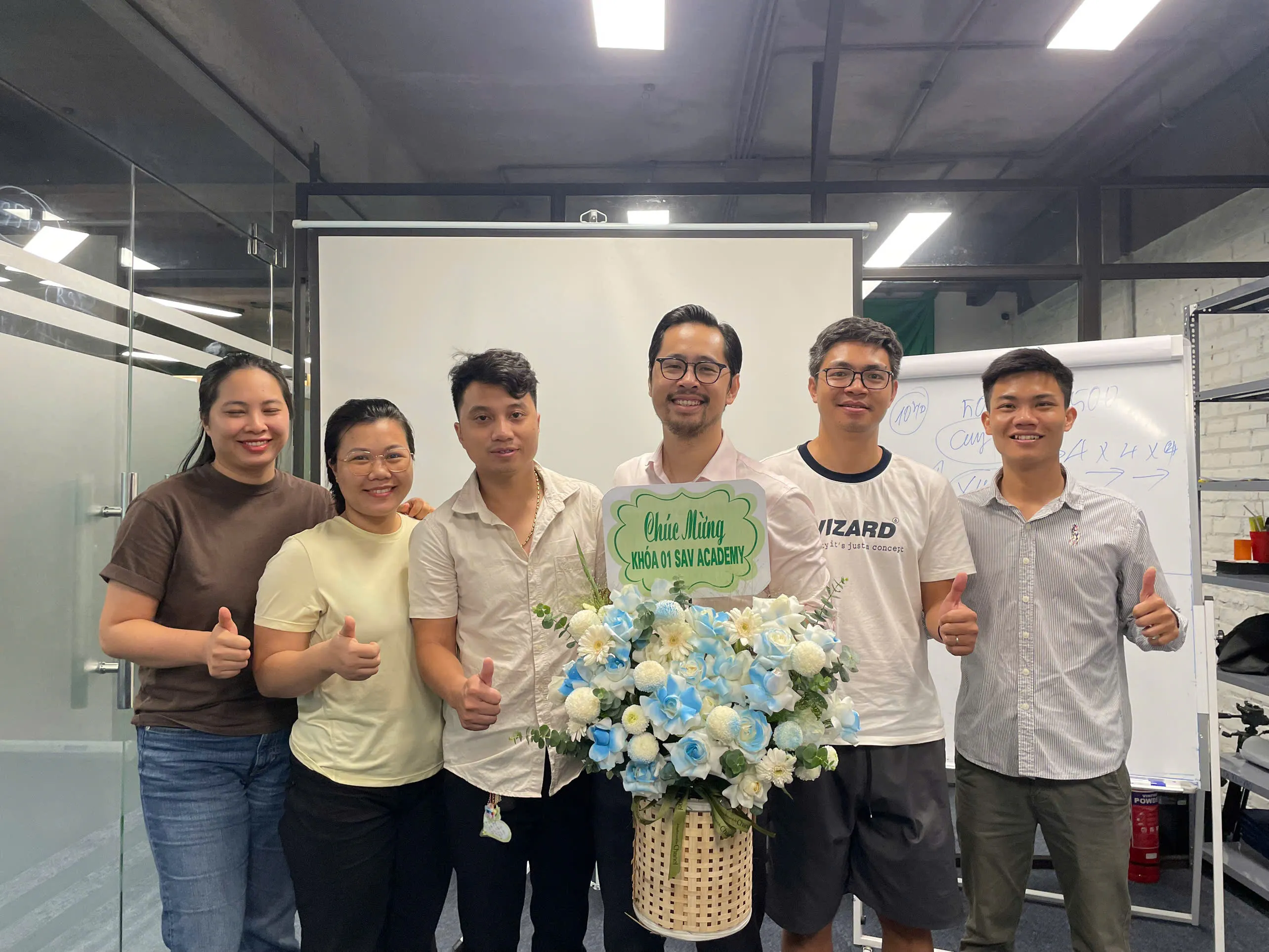 Người tham dự chụp ảnh cùng nhau sau buổi SAV Open Class #001