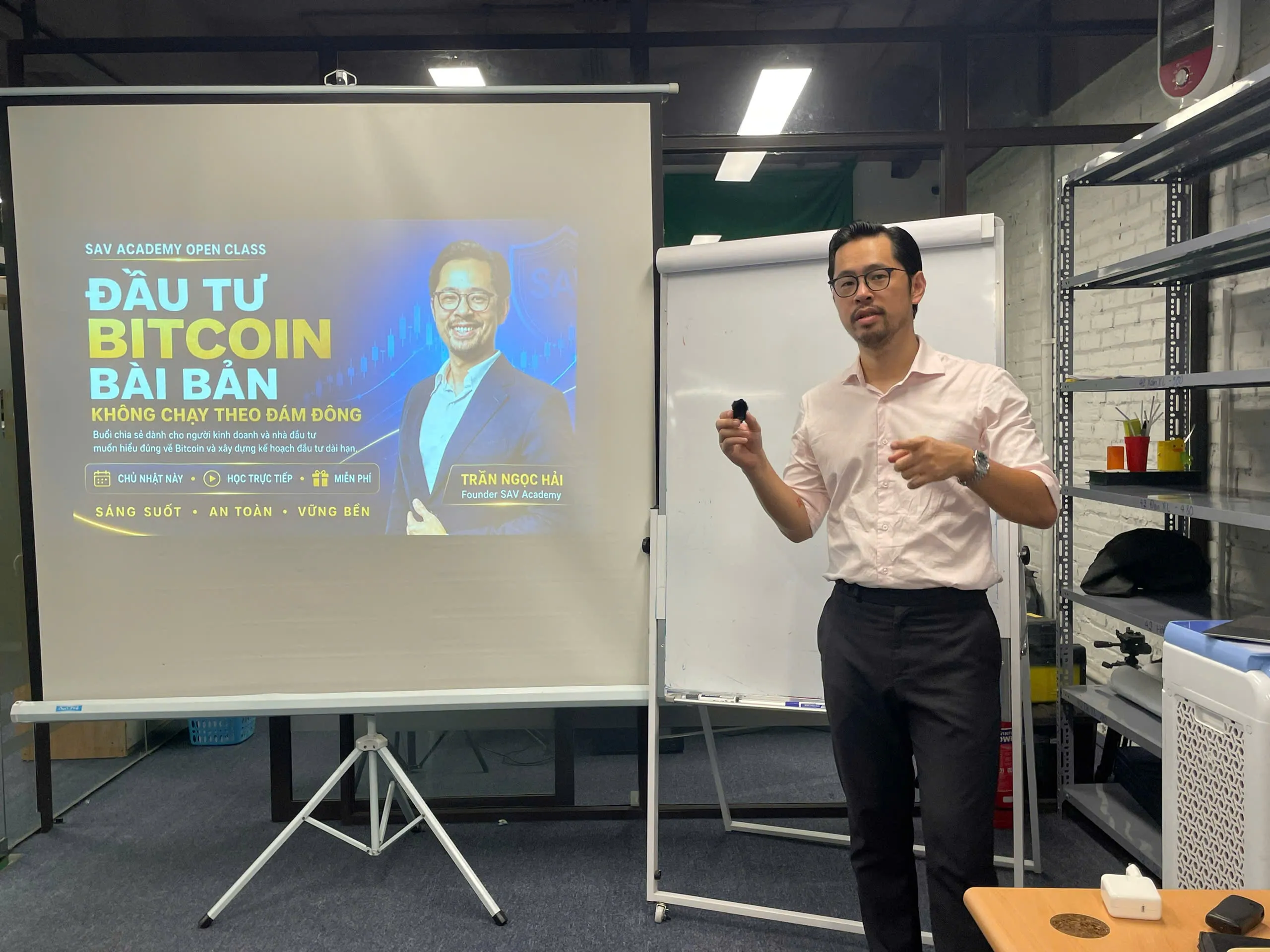 Trần Ngọc Hải chia sẻ tại buổi SAV Open Class đầu tiên